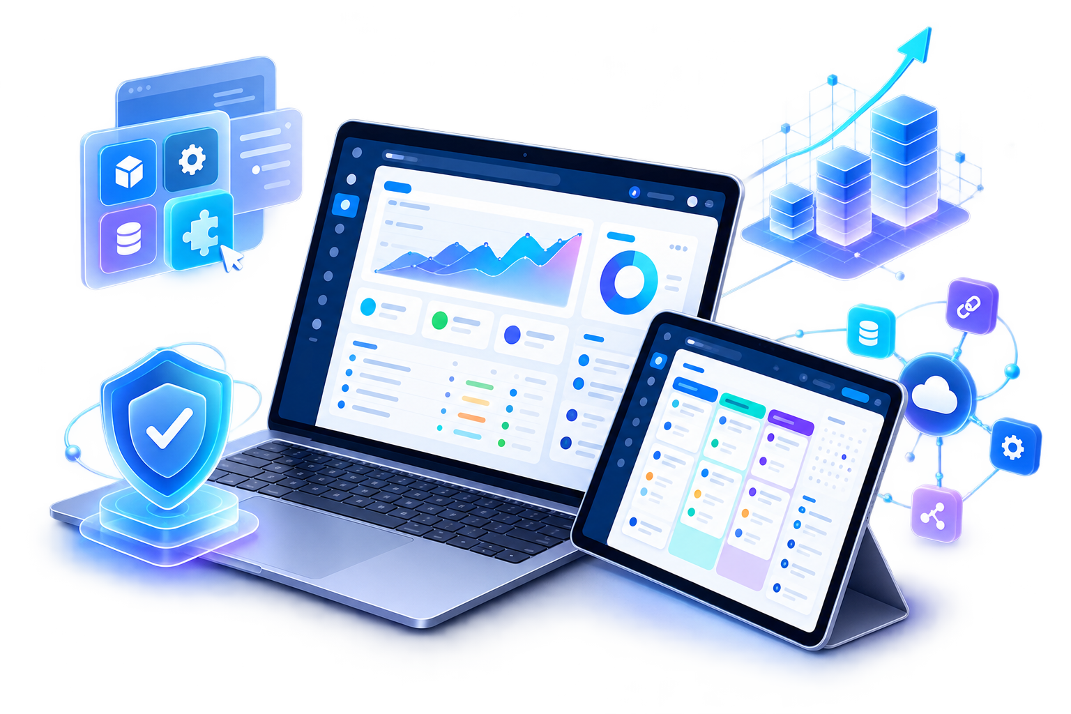 Adaptable, secure and integrated software solution for a business.