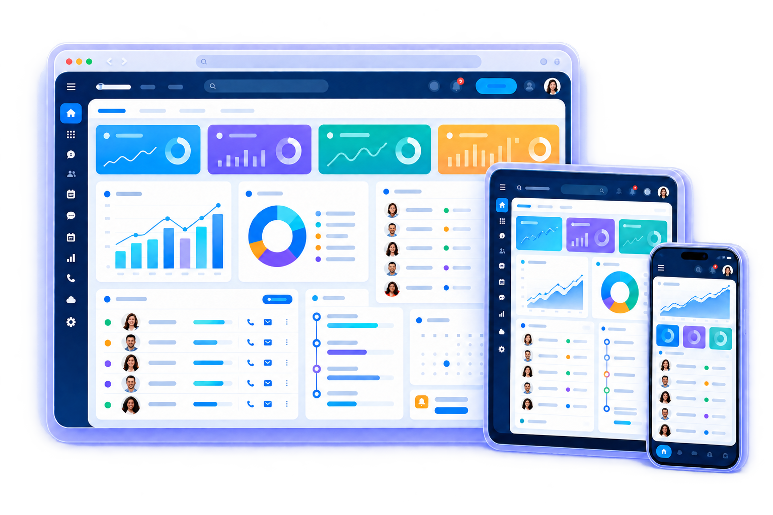 02 · Web development: Bring your processes into a clear, accessible web experience.