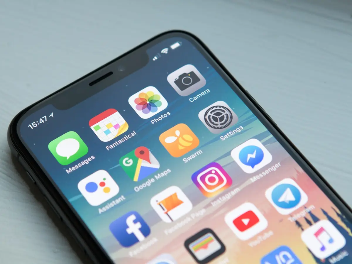 Persona descubriendo contenido en su teléfono