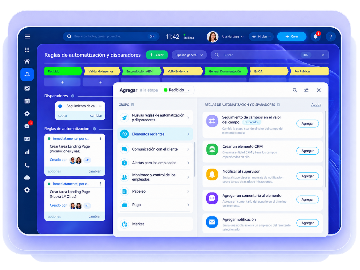 04 · Automatizaciones: Haz que las tareas repetitivas avancen solas.